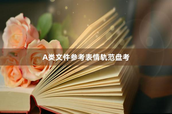 A类文件参考表情轨范盘考